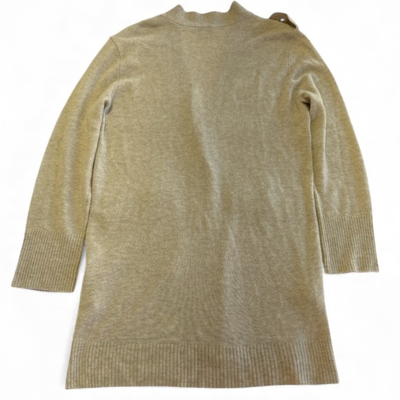 Sea Bleu 90% Wool 10% Cashmere Women's Tan Sweater with Button Accents - Picture 2 of 6